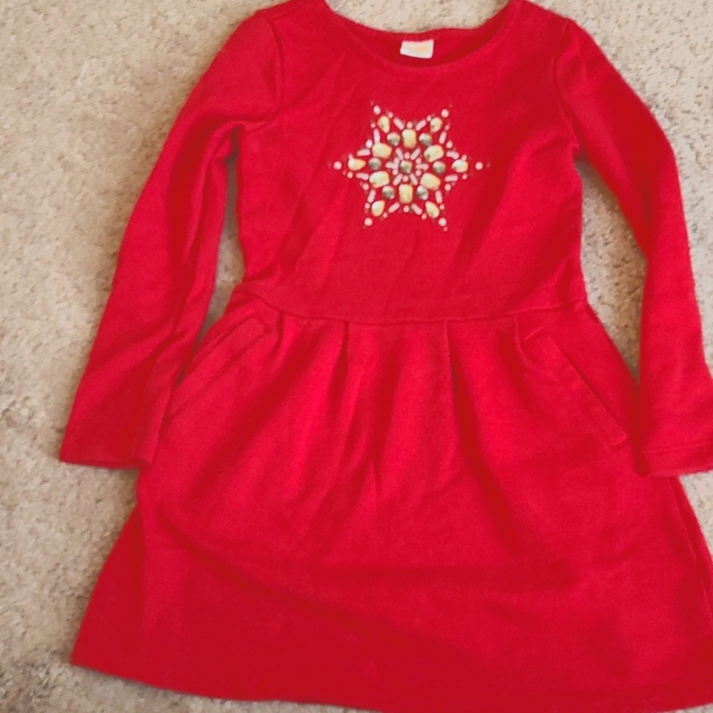 Red winter dress